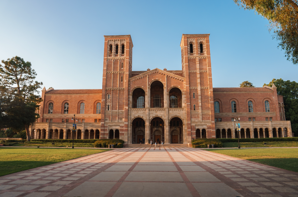 Image showcasing the iconic Royce Hall by Westwood, CA where concrete contractors are located.