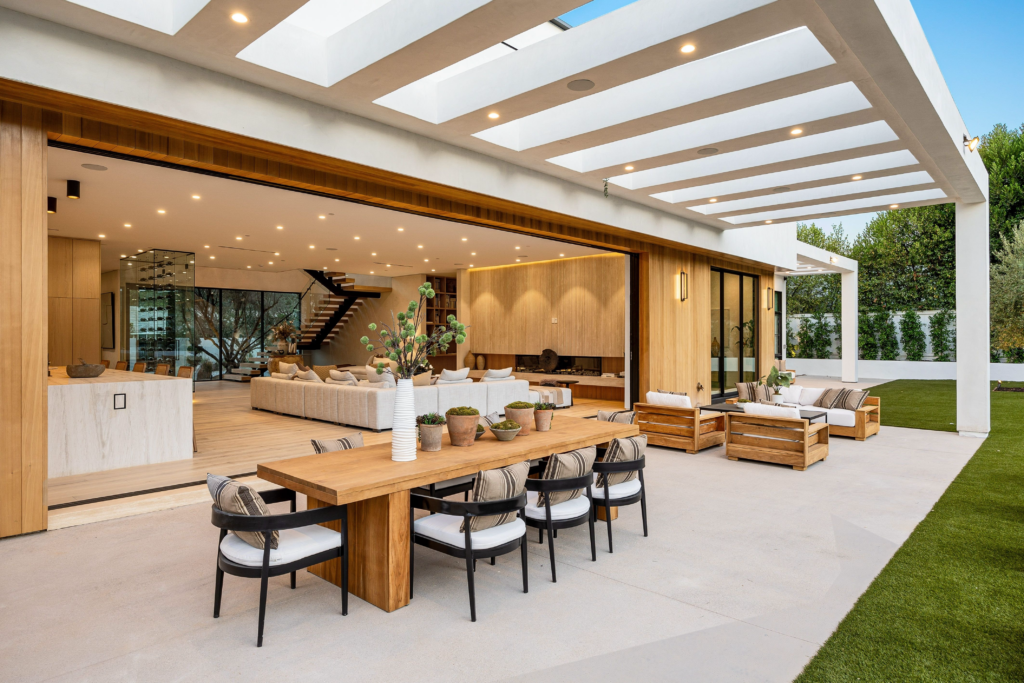 Image showcasing a stunning indoor-outdoor concrete patio.